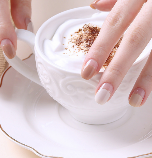 GLOSSYBLOSSOM Nail Stickers - Cappuccino cup (45775) Switzerland