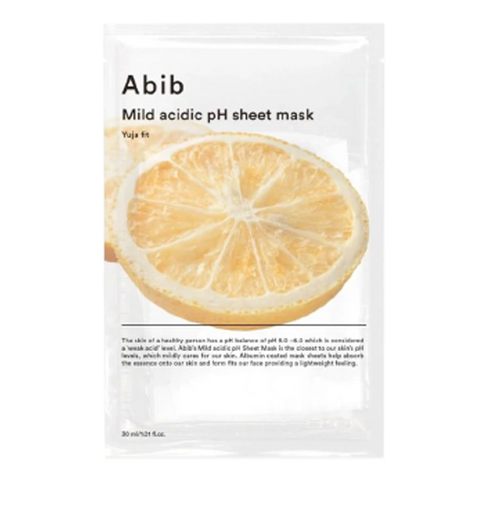 Abib mild acidic ph sheet mask yuja