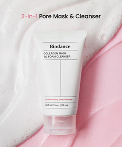 Collagen Mask to Foam Cleanser