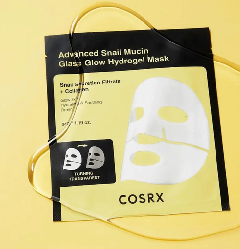 COSRX Advanced Snail Mucin Glass Glow Hydrogel Mask (34 g) | NIASHA.ch