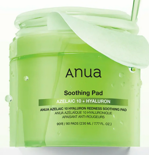 ANUA Azelaic 10 Hyaluron Redness Soothing Pad | NIASHA Switzerland