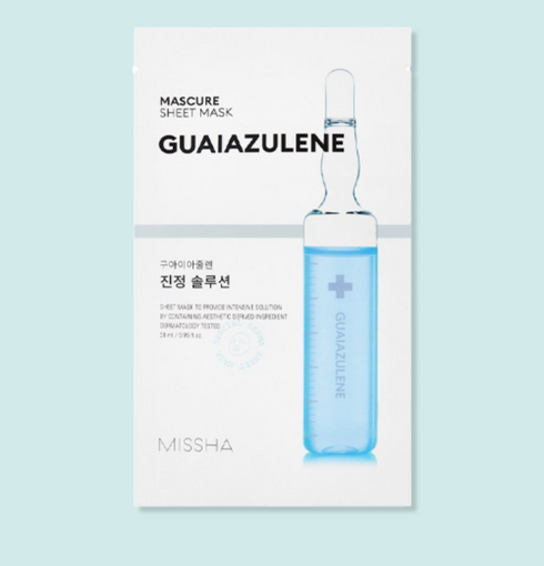 MISSHA Mascure Calming Guaiazulene Sheet Mask | Niasha Switzerland