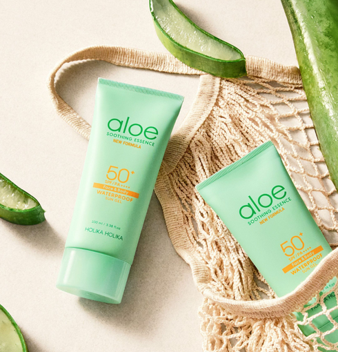 HOLIKA HOLIKA Aloe Soothing Essence Waterproof Sun Gel [face & body] SPF 50+/ PA ++++ - NIASHA Switzerland