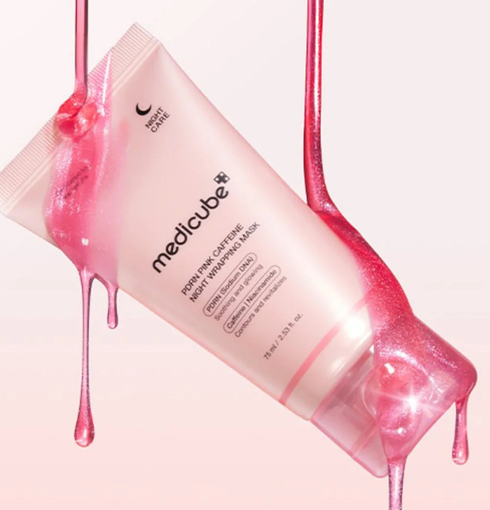 MEDICUBE PDRN Pink Caffeine Night Wrapping Mask 75ml |NIASHA.ch