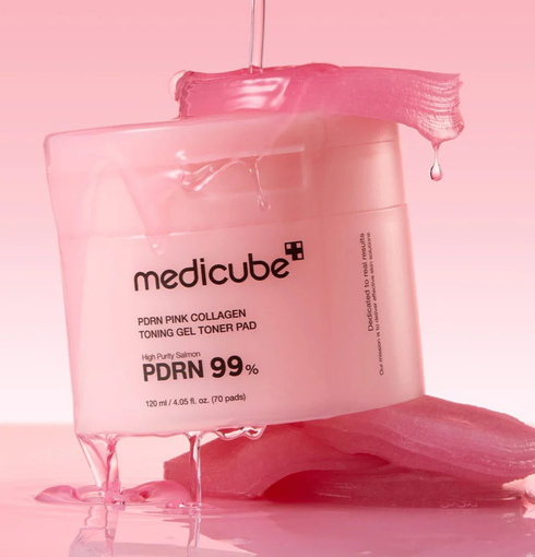 MEDICUBE PDRN Pink Collagen Toning Gel Toner Pad ( 120 ml) | NIASHA.ch