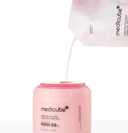 MEDICUBE PDRN Pink Collagen Toning Gel Toner Pad ( 120 ml) | NIASHA.ch