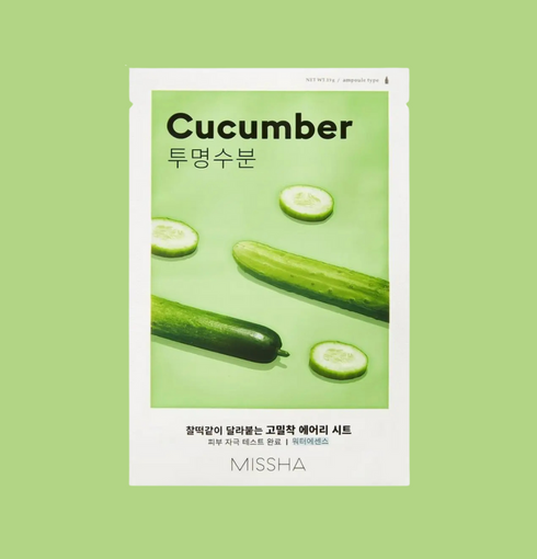 MISSHA Airy Fit Sheet Mask - Cucumber | NIASHA Switzerland