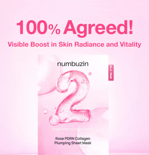 NUMBUZIN No.2 Rose PDRN Collagen Plumping Sheet Mask | NIASHA.ch
