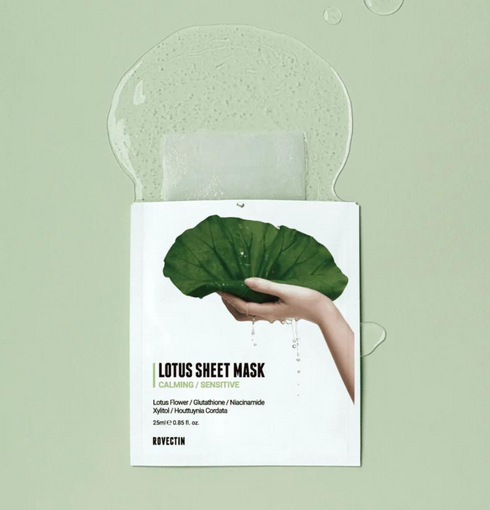 ROVECTIN Clean Lotus Water Calming Sheet Mask Niasha