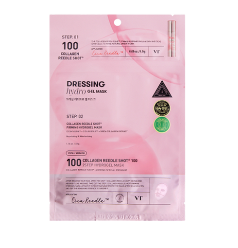 VT COSMETICS Collagen Reedle Shot 100 2Step Hydrogel Mask NIASHA