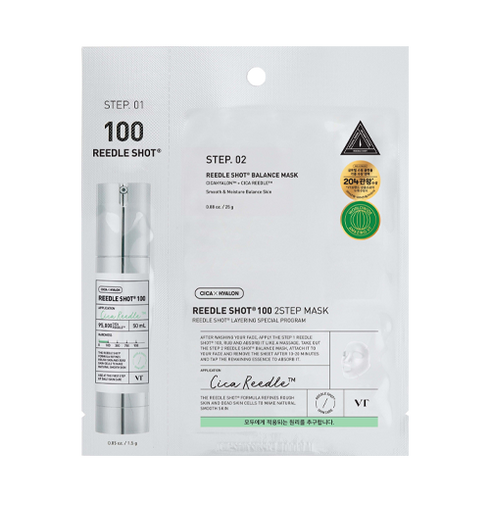 VT COSMETICS Reedle Shot 100 2-Step Mask NIASHA