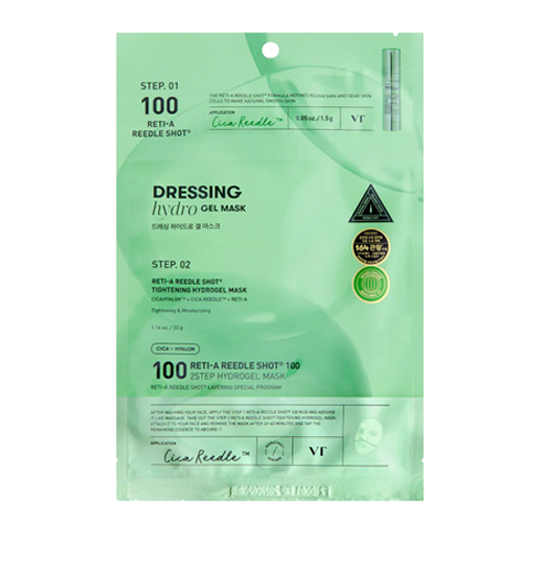 VT COSMETICS Reti-A Reedle Shot 100 2Step Hydrogel Mask NIASHA