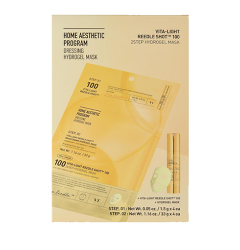 VT COSMETICS Vita-light Reedle Shot 100 2Step Hydrogel Mask NIASHA