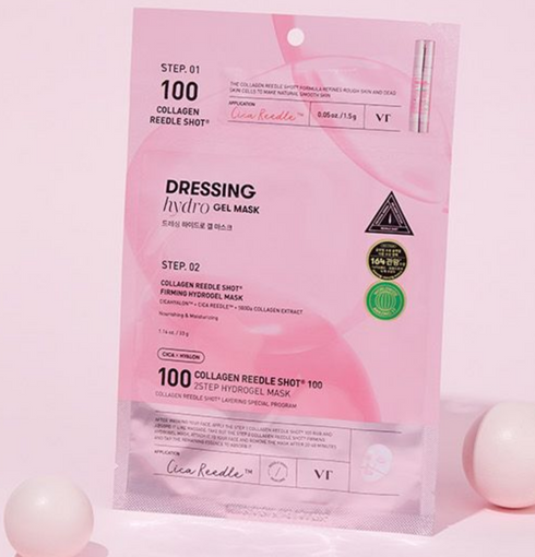 VT COSMETICS Collagen Reedle Shot 100 2Step Hydrogel Mask NIASHA