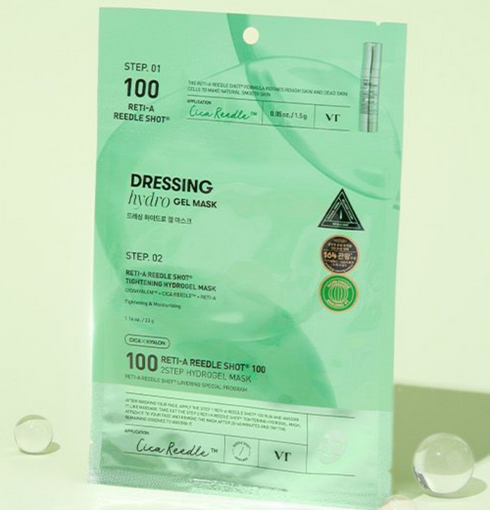 VT COSMETICS Reti-A Reedle Shot 100 2Step Hydrogel Mask NIASHA