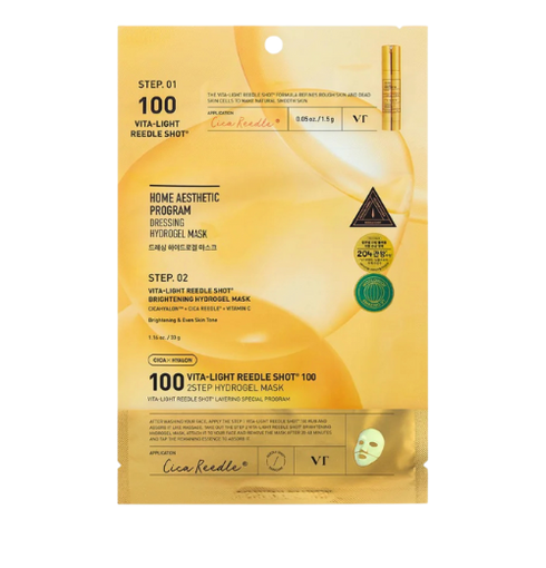 VT Cosmetics Vita-Light Reedle Shot 100 2-Step Hydrogel Mask | NIASHA.ch