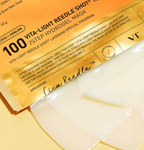 VT COSMETICS Vita-light Reedle Shot 100 2Step Hydrogel Mask NIASHA