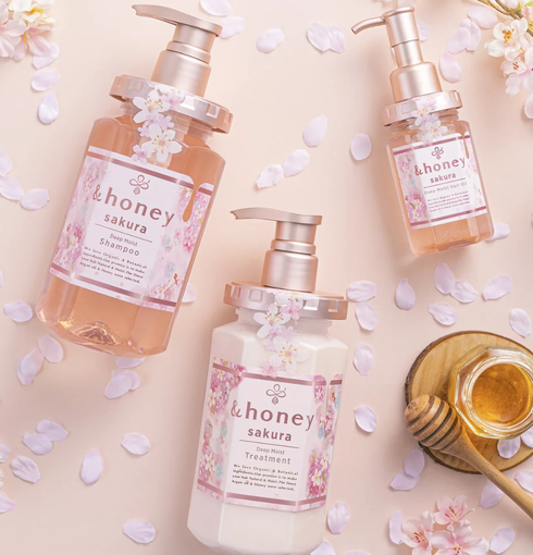 VICREA &honey Deep Moist Sakura Shampoo 440 ml & &honey Deep Moist Sakura Treatment 445 ml | NIASHA.ch