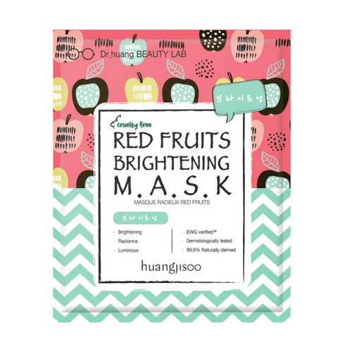 HUANGJISOO Red Fruits Brightening Sheet Mask Niasha Switzerland