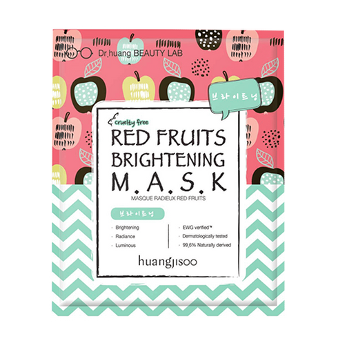 Aufhellende Blattmaske mit roten Früchten