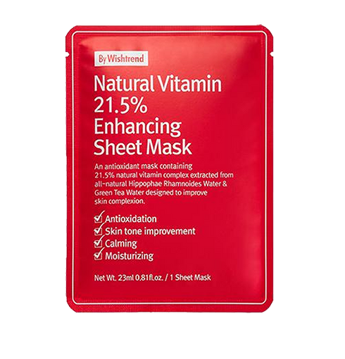 Natural Vitamin 21.5 Enhancing Sheet Mask - NIASHA