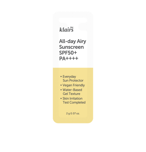 [dear,KLAIRS] All-day Airy Sunscreen SPF 50+ PA++++